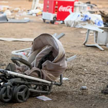 Las secuelas de la masacre perpetrada por Hamás en el festival de música Nova, en Re'im, al sur de Israel, el 7 de octubre de 2023. Fotografía tomada el 2 de noviembre de 2023