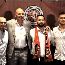  Hapoel Jerusalem's new coach Sasa Obradovic eing introduced with the Hapoel Jerusalem owners, July 10, 2026.