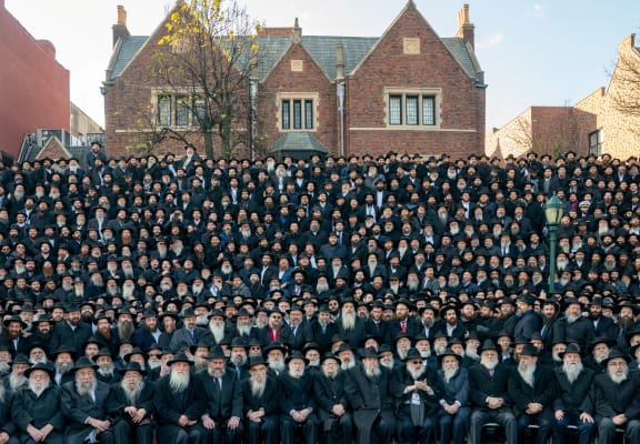  A group of Chabad rabbis.