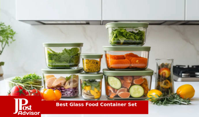 Lexi Home Durable 4 Piece Glass Meal Prep Food Containers with Snap Lock  Lids in 2023