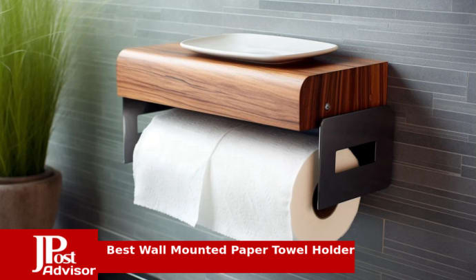 Kamenstein Perfect Tear Paper Towel Holder, 13-Inch, Dark Brown
