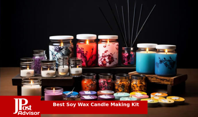 DIY Candle Making Kit for Adults and Kids, Candle Making Supplies, 12 Lbs.  Soy Candle Wax Flakes, Complete Soy Candle Kit Making, Premium Candle Making  Set