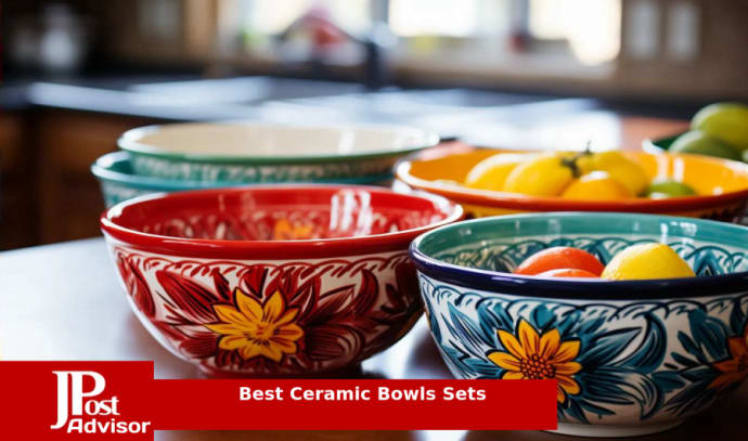 DOWAN Ceramic Bowls with Lids, Serving Bowls with Lids, Food