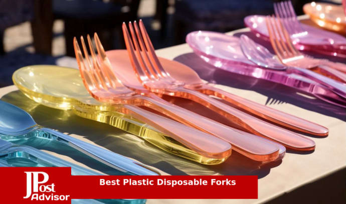 600 Pc. Clear Disposable Plastic Cutlery Set - Spoons, Forks and Knives  (200 Guests)