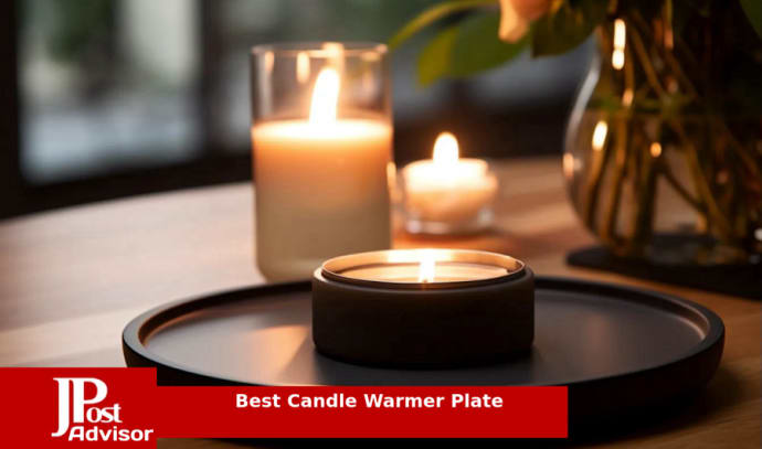 PUSEE Candle Warmer, Coffee Mug Warmer Auto Shut Off, 3 Temp Coffee Warmer for Desk, Candle Warmer Plate Safely Melt The Candle Releases Scents