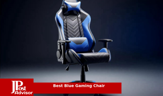 Ferghana Gaming Chair Office Chair with Footrest, Ergonomic Massage Chair  with Lumbar Pillow, Headrest for Adults Kid Teens, Blue 
