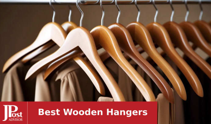 StorageWorks 6-Pack Wood Non-slip Grip Clothing Hanger (Walnut) at