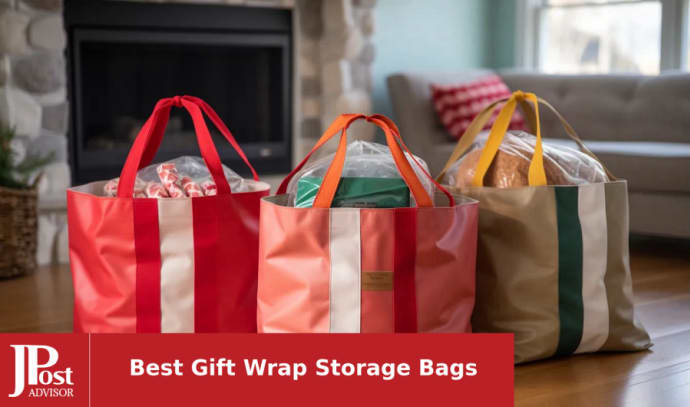 Elf Stor Ultimate Gift Bag Organizer Holiday Storage for Gift Wrap and Bags