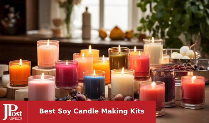 SAEUYVB Candle Making Kit,Candle Making Kit for Adults,Candle Making Kit  with Hot Plate,Full Set Candle Making Supplies - DIY Starter Full Set Soy  Candle Making Kit - Perfect as Home Decorations