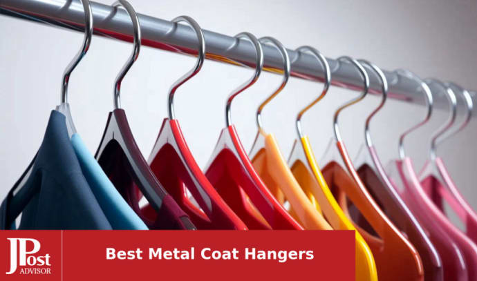 Premium Metal Coat Hangers - Silver