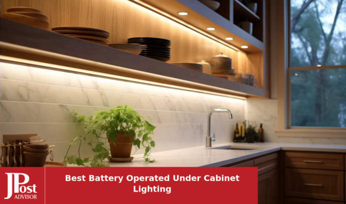 Brilliant Evolution Stick On Lights with Remote - Lights for Under Cabinets  in Kitchen - Under Cabinet Lighting - Wireless Tap On LED Puck Lights 