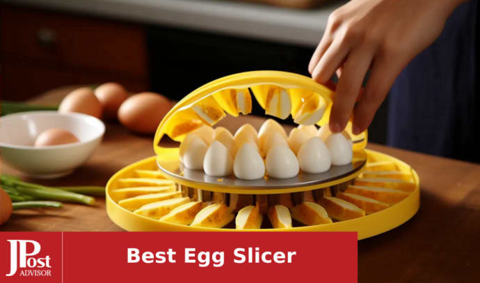 Egg Slicer 2 in 1 Stainless Steel Wire Multipurpose Egg Cutter with 2  Slicing Style For