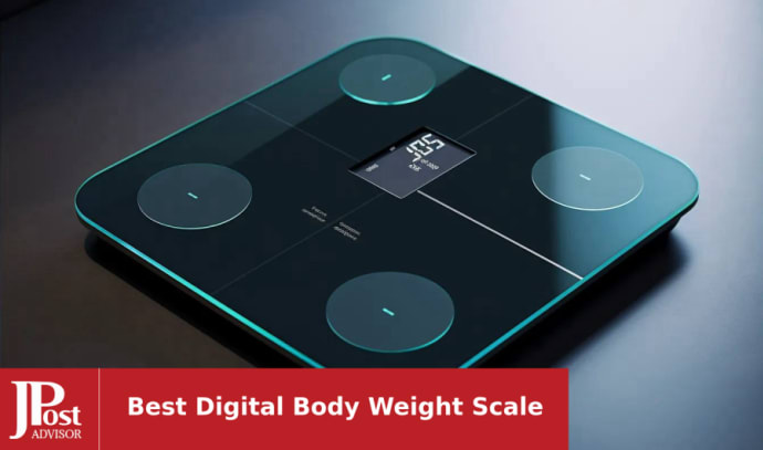 Weight Tracker Digital Bathroom Scale - Silver/Blue