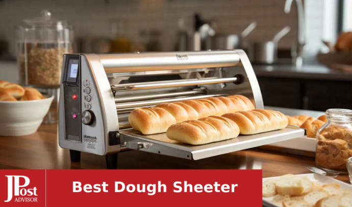 TECHTONGDA Commercial Dough Sheeter Pasta Roller Dough Press Machine  Fondant Flattener Pizza Pastry Sheeter with 70.9x19.7 Conveyor Belt Bakery