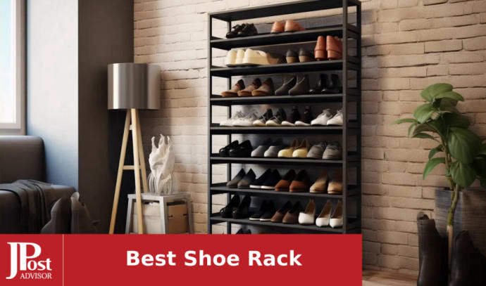SONGMICS 3 Tier Shoe Rack Shoe Organizer Metal Shoe Storage Shelf for 15  Pairs of Shoes Easy to Assemble Entryway Black