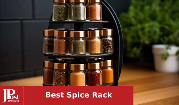  VITEVER Spice Rack with 28 Spice Jars, Organizer for