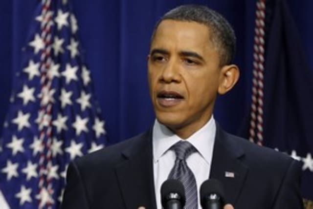 Obama 311 reuters (photo credit: Reuters)
