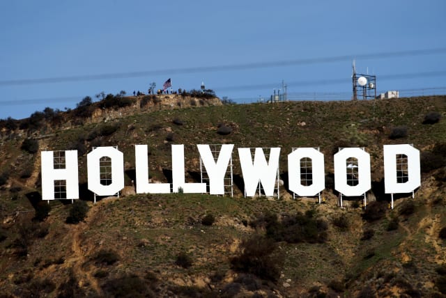 A view of the iconic Hollywood sign (photo credit: KEVORK DJANSEZIAN/REUTERS)