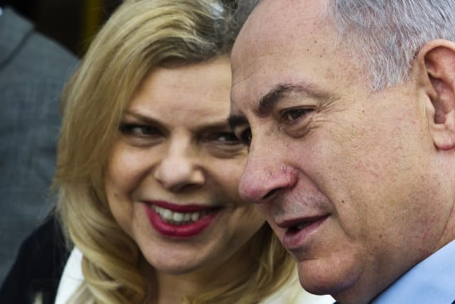 Israeli Prime Minister Benjamin Netanyahu and his wife Sara (L) (photo credit: REUTERS)