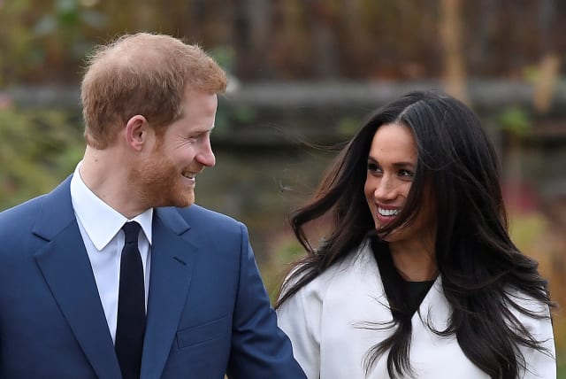 Prince Harry and Meghan Markle (photo credit: REUTERS)
