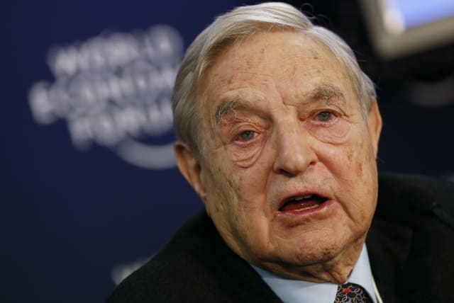 George Soros. (photo credit: PASCAL LAUENER / REUTERS)