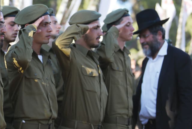 Ultra-orthodox in the IDF: A Nahal Haredi swearing-in ceremony (photo credit: MARC ISRAEL SELLEM/THE JERUSALEM POST)