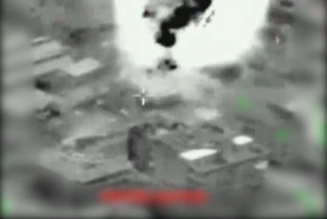 Arial photos of IDF attack on Hamas terror targets including tunnels, Aug 9, 2018 (photo credit: IDF SPOKESMAN’S UNIT)