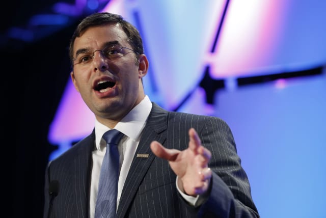 U.S. Rep. Justin Amash (R-MI) speaks at the Liberty Political Action Conference (LPAC) in Chantilly, Virginia September 19, 2013. (photo credit: REUTERS/KEVIN LAMARQUE)