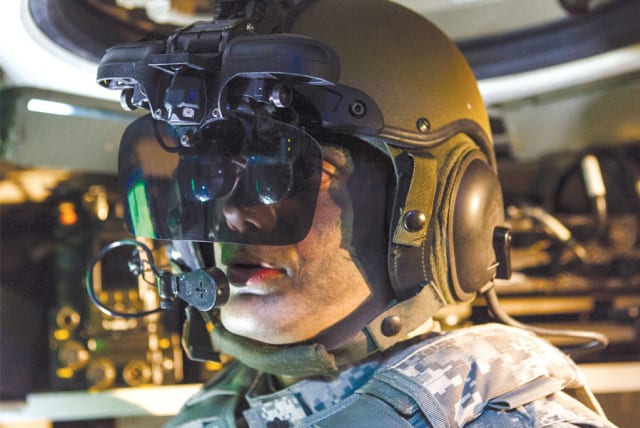 ELBIT SYSTEMS IronVision land helmet for tanks and armoured fighting vehicles. (photo credit: ELBIT SYSTEMS)