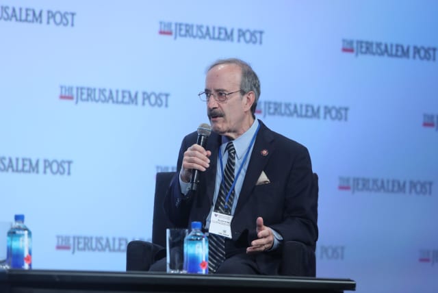 U.S. Congressman Eliot Engel addresses the Jerusalem Post Annual Conference in New York