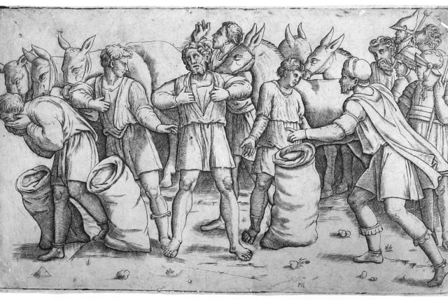 JOSEPH’S CUP is found in Benjamin’s sack in the biblical story (photo credit: Wikimedia Commons)