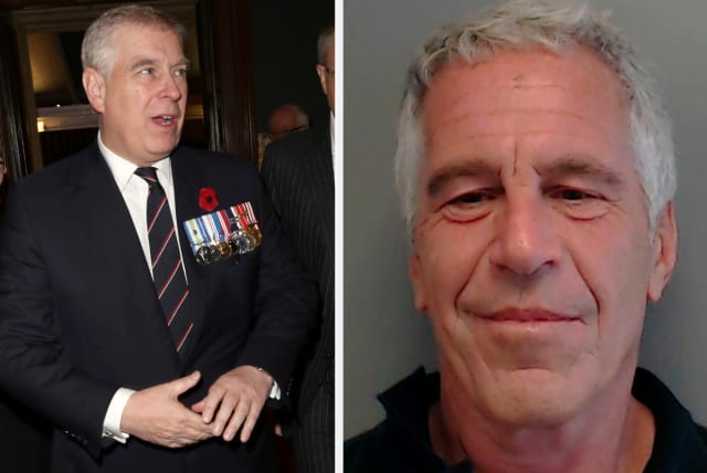Prince Andrew (L) Jeffrey Epstein (R). (photo credit: REUTERS)