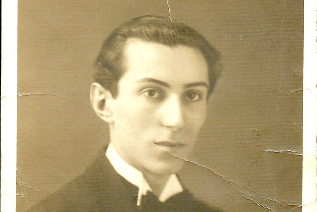 OLIVÉR RÁCZ, the writer’s grandfather, as a young man in the late 1930s: a student and already an accomplished poet.  (photo credit: Courtesy)