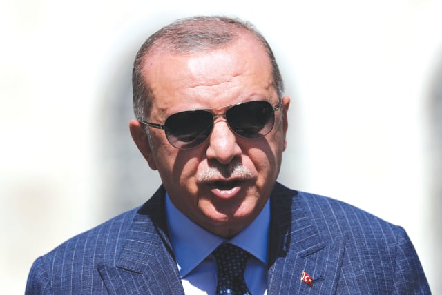 TURKISH PRESIDENT Recep Tayyip Erdogan (photo credit: REUTERS/MURAD SEZER)