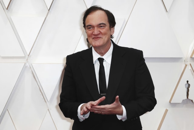 Quentin Tarantino poses on the red carpet during the Oscars arrivals at the 92nd Academy Awards in Hollywood, Los Angeles, California, U.S., February 9, 2020 (photo credit: REUTERS/ERIC GAILLARD)