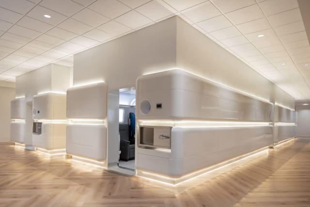 Hyperbaric oxygen therapy chamber at Aviv Clinic in Florida (photo credit: AVIV CLINIC)