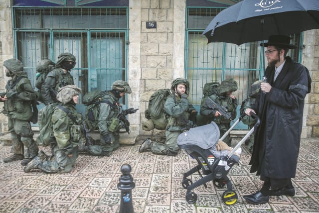 SOLDIERS FROM Battalion 51 in the Golani Brigade take part in a drill in Safed last year. (photo credit: DAVID COHEN/FLASH 90)
