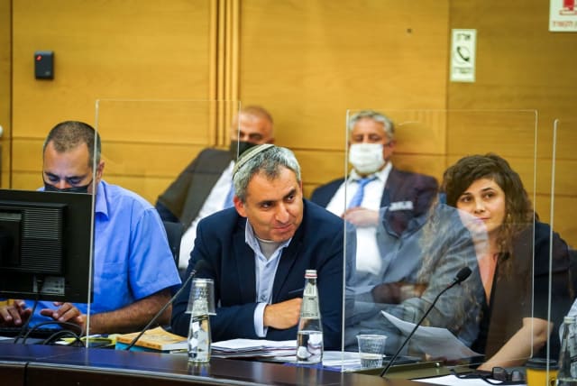 New Hope MK Ze'ev Elkin is seen at a meeting of the Knesset Arrangements Committee. (photo credit: NOAM MOSKOWITZ)