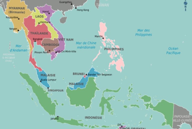 Map of Southeast Asia (photo credit: Wikimedia Commons)