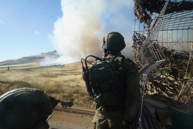 IDF along the northern border between Israel and Lebanon. (photo credit: IDF SPOKESPERSON'S UNIT)