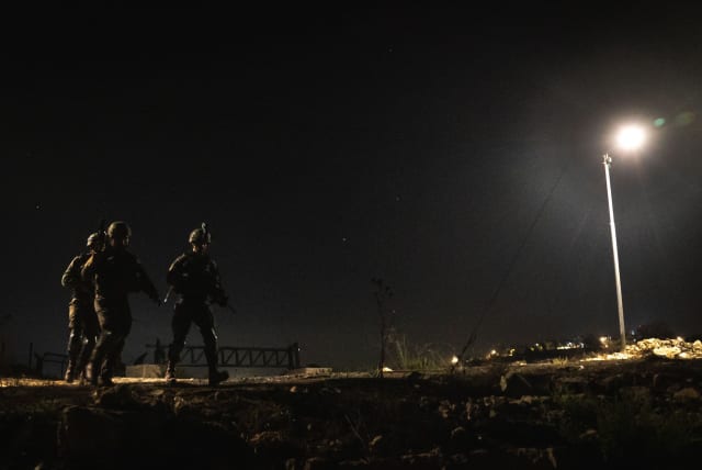  IDF thwarting a a massive Hamas terrorist network in the West Bank, November 22, 2021.  (photo credit: IDF SPOKESPERSON'S UNIT)