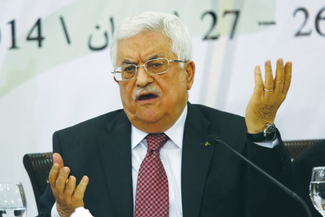  PALESTINIAN AUTHORITY Chairman Mahmoud Abbas. The PA and Abbas have repeatedly shown that they are not interested in peace or prosperity for the Palestinians. (photo credit: MOHAMAD TOROKMAN/REUTERS)