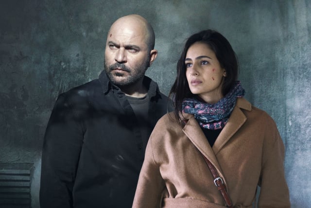  Lior Raz and Lucy Ayoub of 'Fauda.' (photo credit: Elia Spinopolos/Yes)