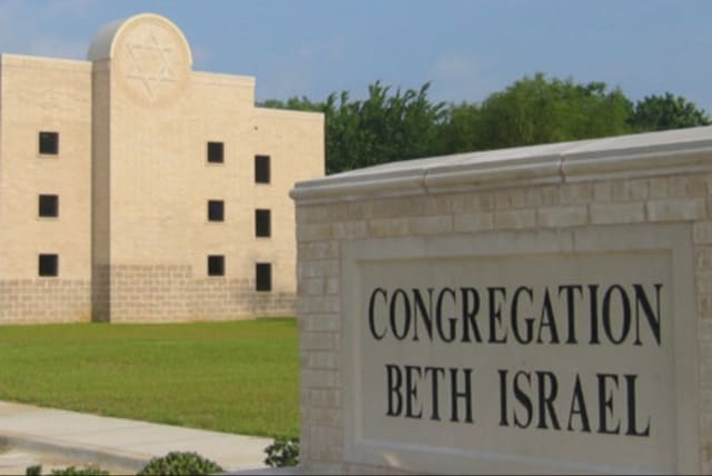  Beth Israel Synagogue in Colleyville, Texas, where four hostages were held. (photo credit: JTA)