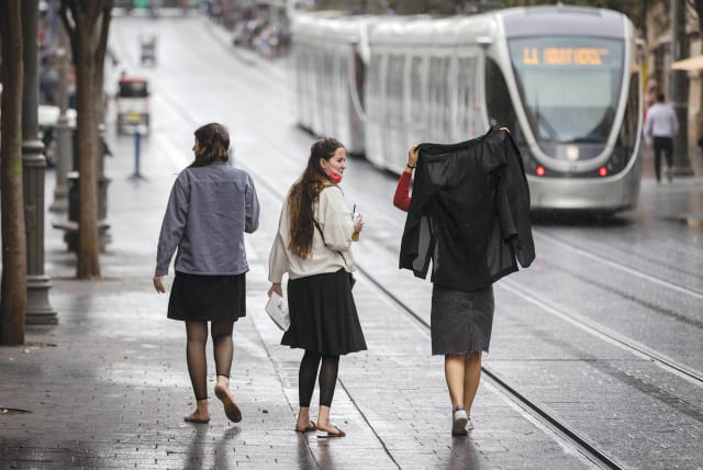  LET WOMEN walk Jerusalem’s streets comfortably.  (photo credit: OLIVIER FITOUSSI/FLASH90)
