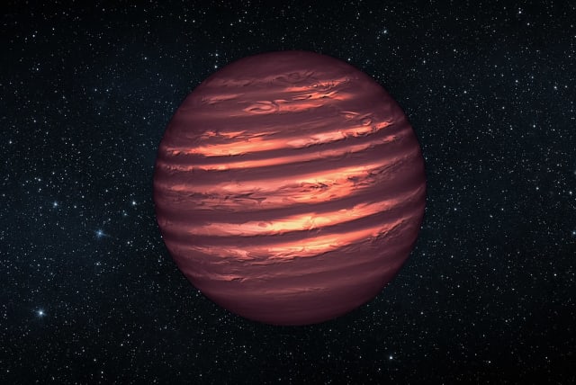  This artist's conception illustrates the brown dwarf named 2MASSJ22282889-431026. NASA's Hubble and Spitzer space telescopes observed the object to learn more about its turbulent atmosphere. (photo credit: Wikimedia Commons)