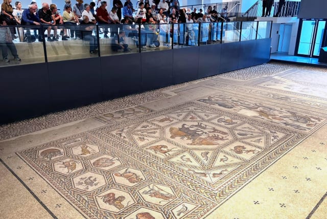  “Shelby White & Leon Levy Lod Mosaic Archaeological Center” (photo credit: PETER PEN STEPANSKY)