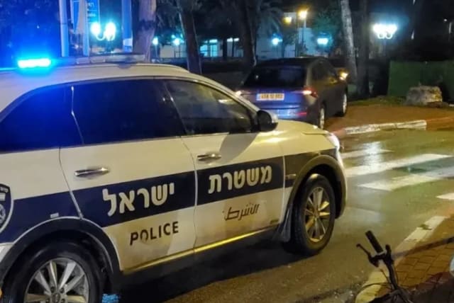 Police car at night (photo credit: POLICE SPOKESPERSON'S UNIT)