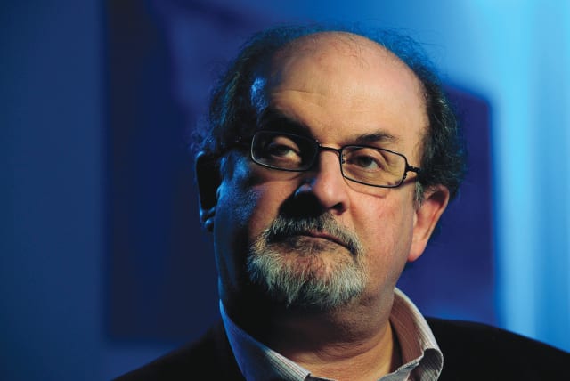  AUTHOR SALMAN RUSHDIE is interviewed in London in 2008.  (photo credit: DYLAN MARTINEZ/REUTERS)