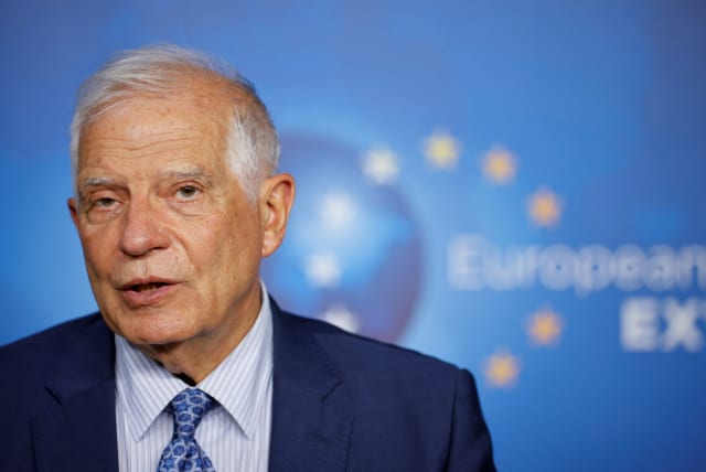  European Union Foreign Policy Chief Josep Borrell speaks on the tensions between the neighbouring Western Balkan nations in Brussels, Belgium, August 18, 2022. (photo credit: REUTERS/Johanna Geron)